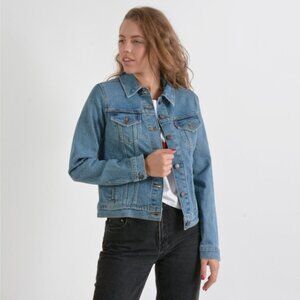 Levi's Original Trucker Jacket in Throw Elbows Size XS